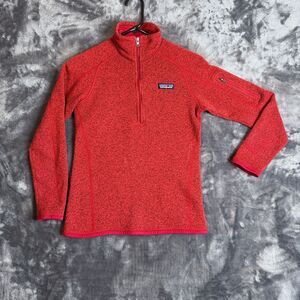 Patagonia Women's Better Sweater Size X-Small Long Sleeve Red Quarter Zip